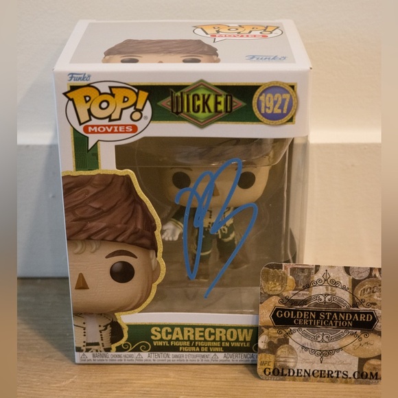 Jonathan Bailey Hand Signed SCARECROW Funko Pop #1927 WICKED FOR GOOD with COA - Picture 2 of 6
